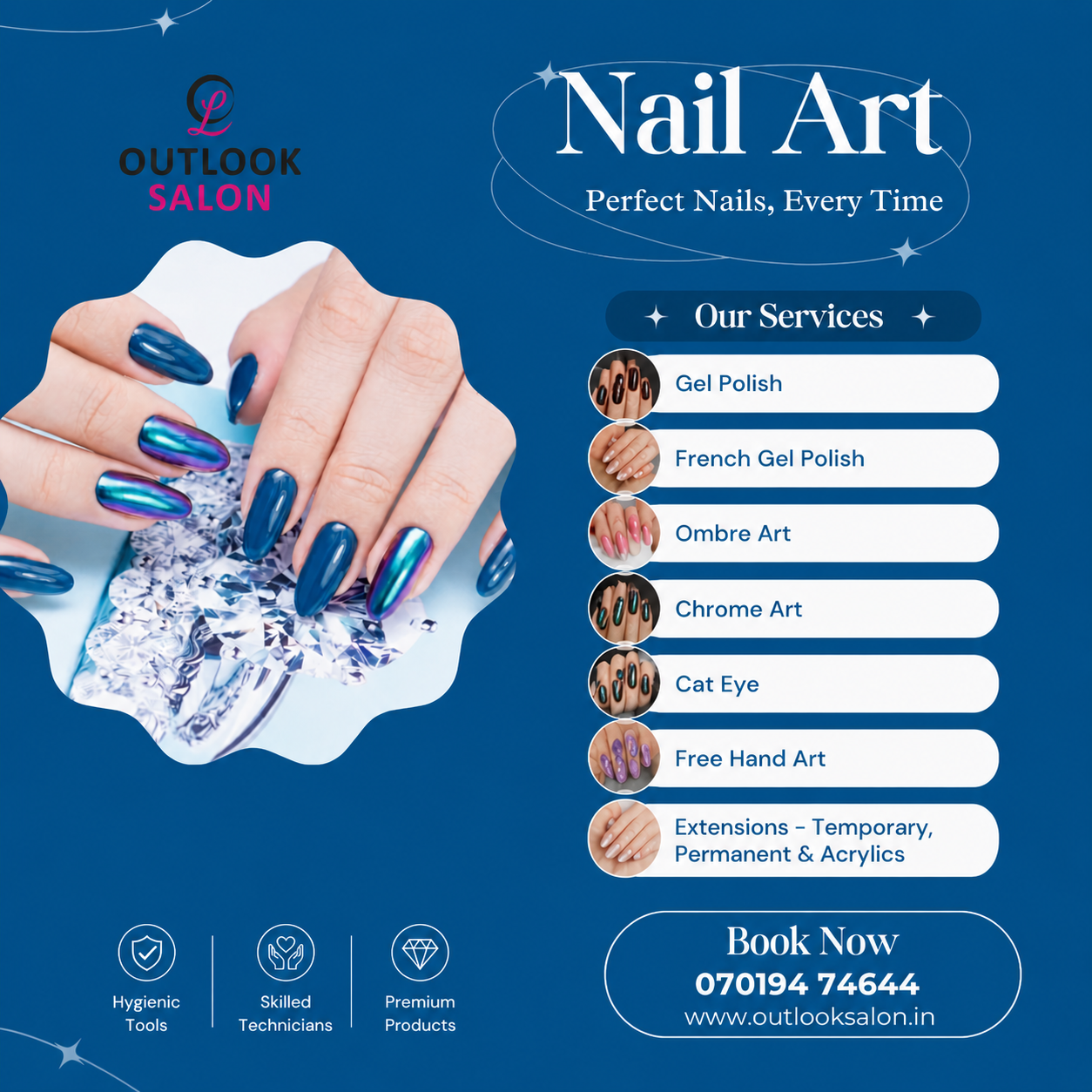Outlook Unisex Salon & Nail Art - Prashanth Layout, Hopefarm