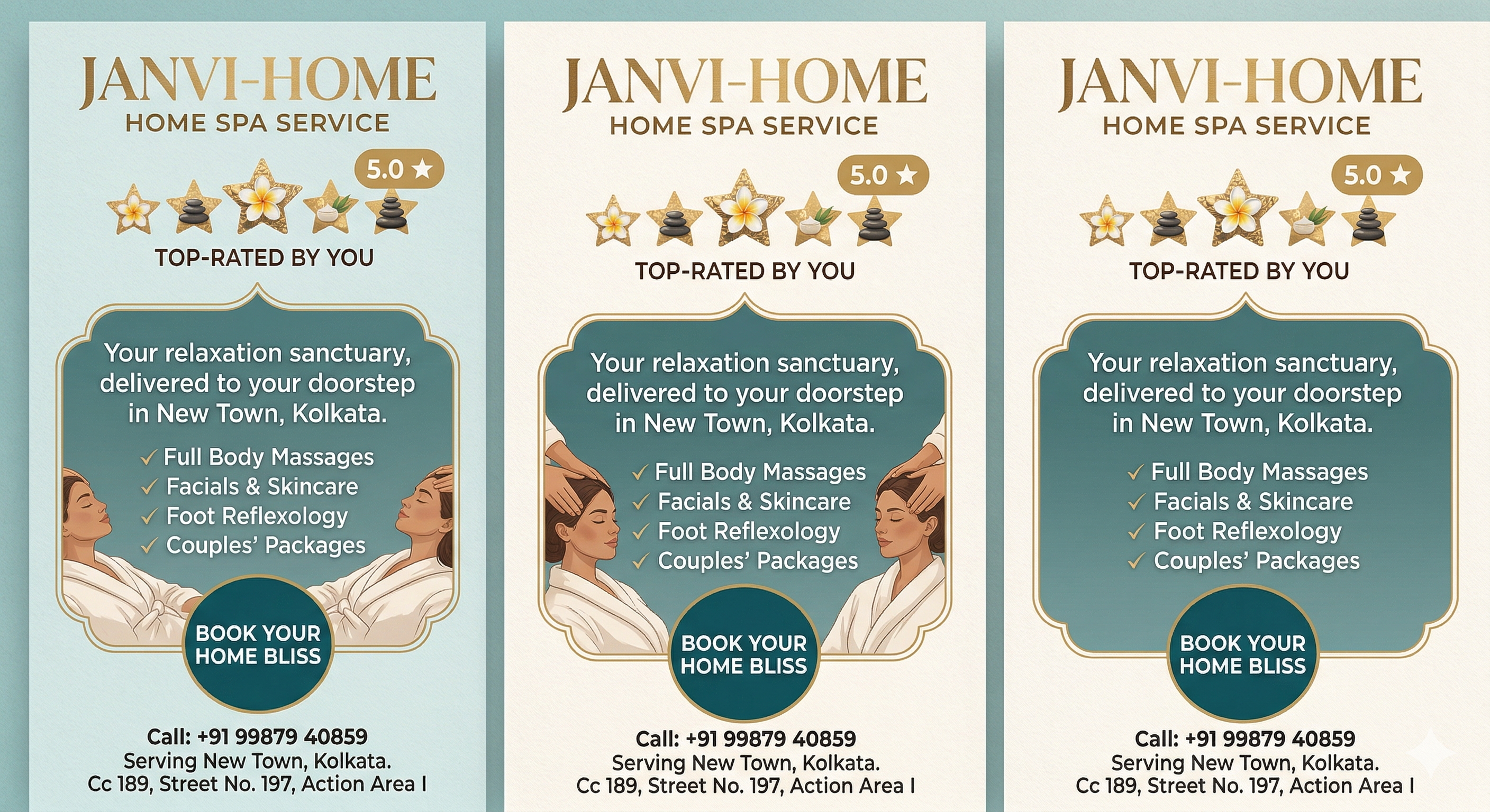 Janvi-Home Spa Service.