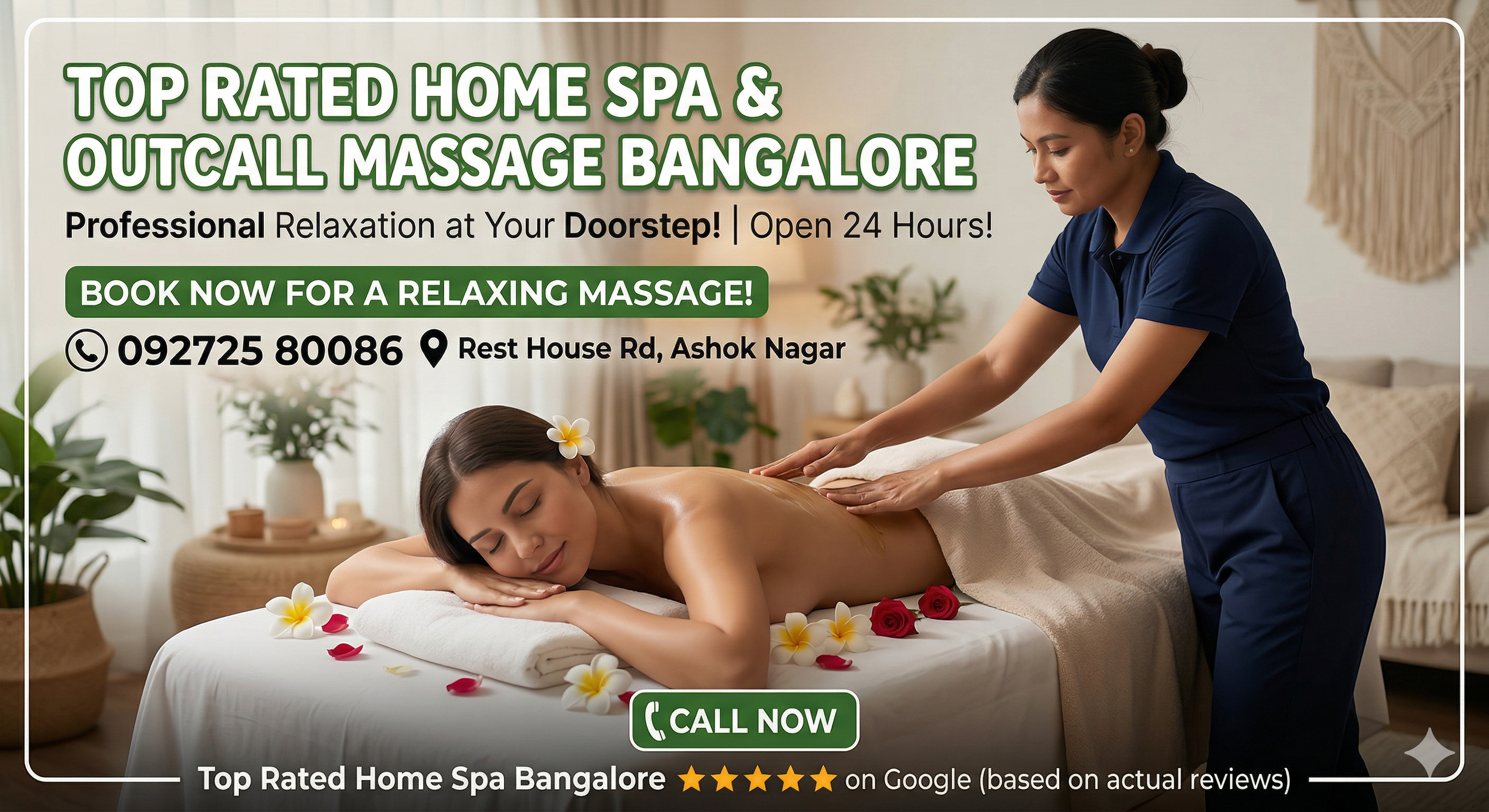 top rated home spa outcall massage bangalore