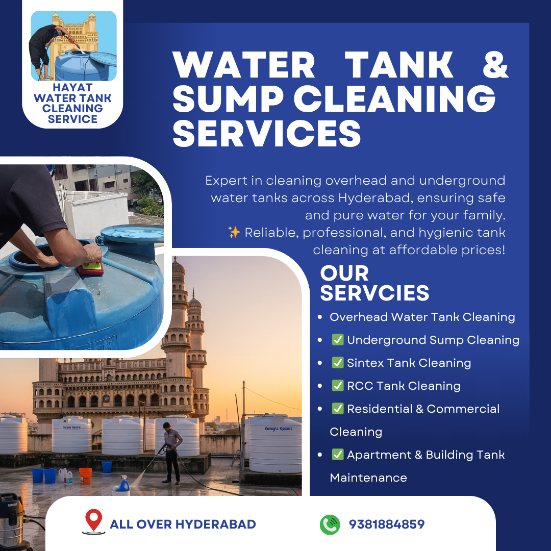 Hayat water tank cleaning service