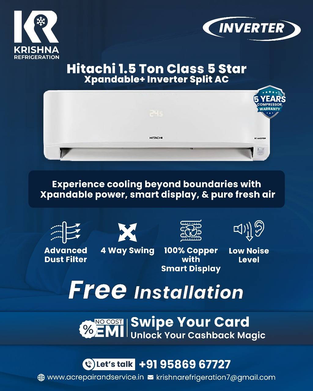 Krishna Refrigeration - Top AC Repair Services in Ahmedabad | HVAC installation | All Brand AC Sell & Service | VRV Expert