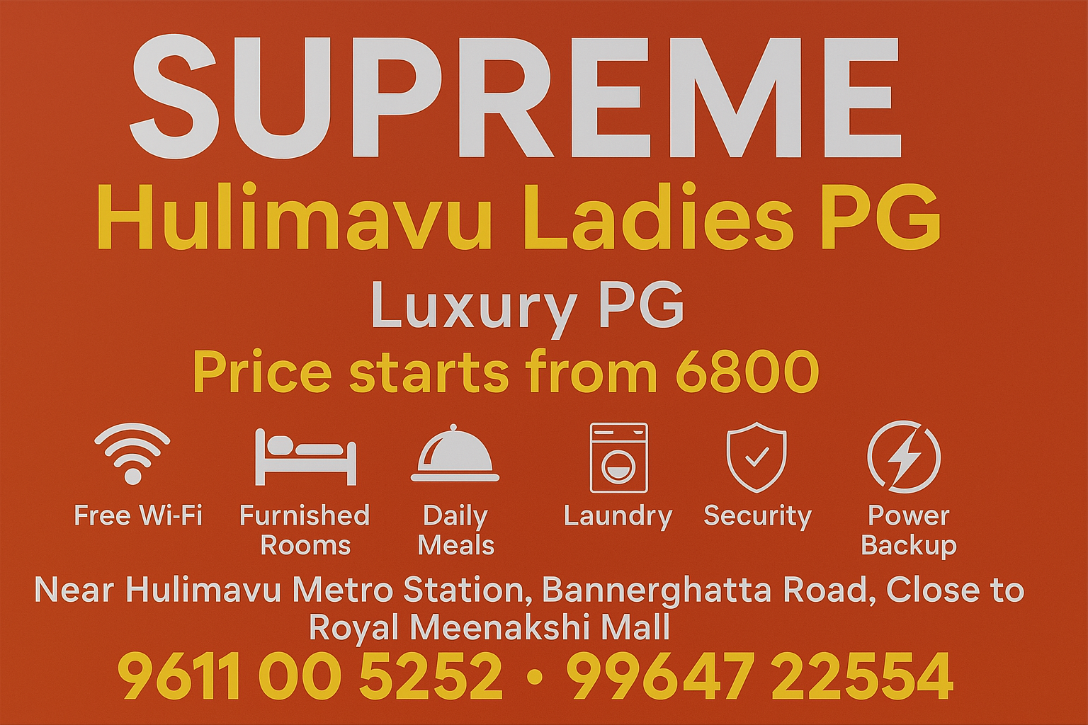 Supreme Hulimavu Ladies PG