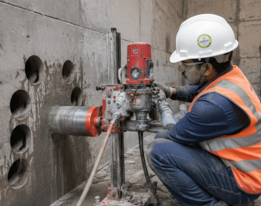 Amir Core Cutting Services | Diamond Core Cutting & Hilti Drilling