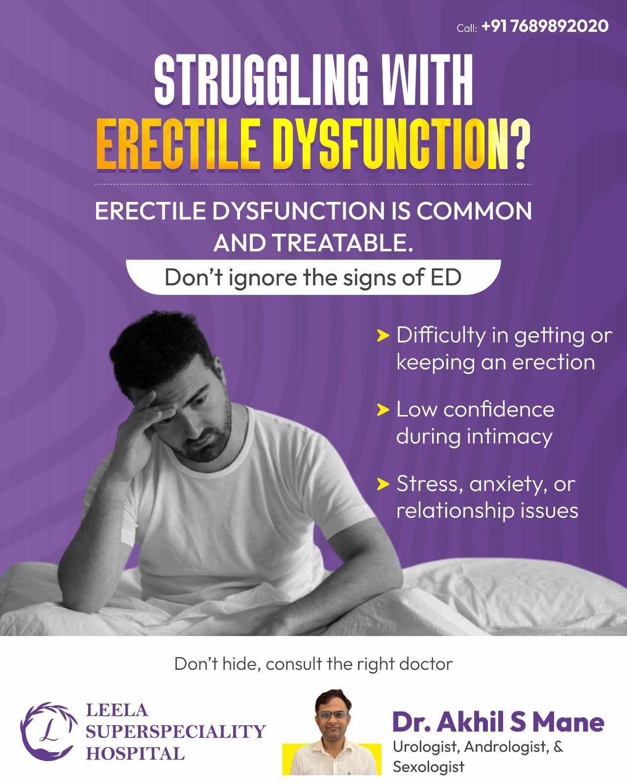 Dr. Akhil S Mane | Best Urologist, Andrologist, Sexologist in Pune | Urologist in PCMC | Leela Superspeciality Hospital Wakad