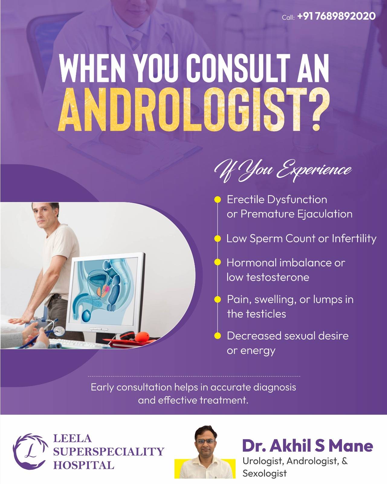 Dr. Akhil S Mane | Best Urologist, Andrologist, Sexologist in Pune | Urologist in PCMC | Leela Superspeciality Hospital Wakad