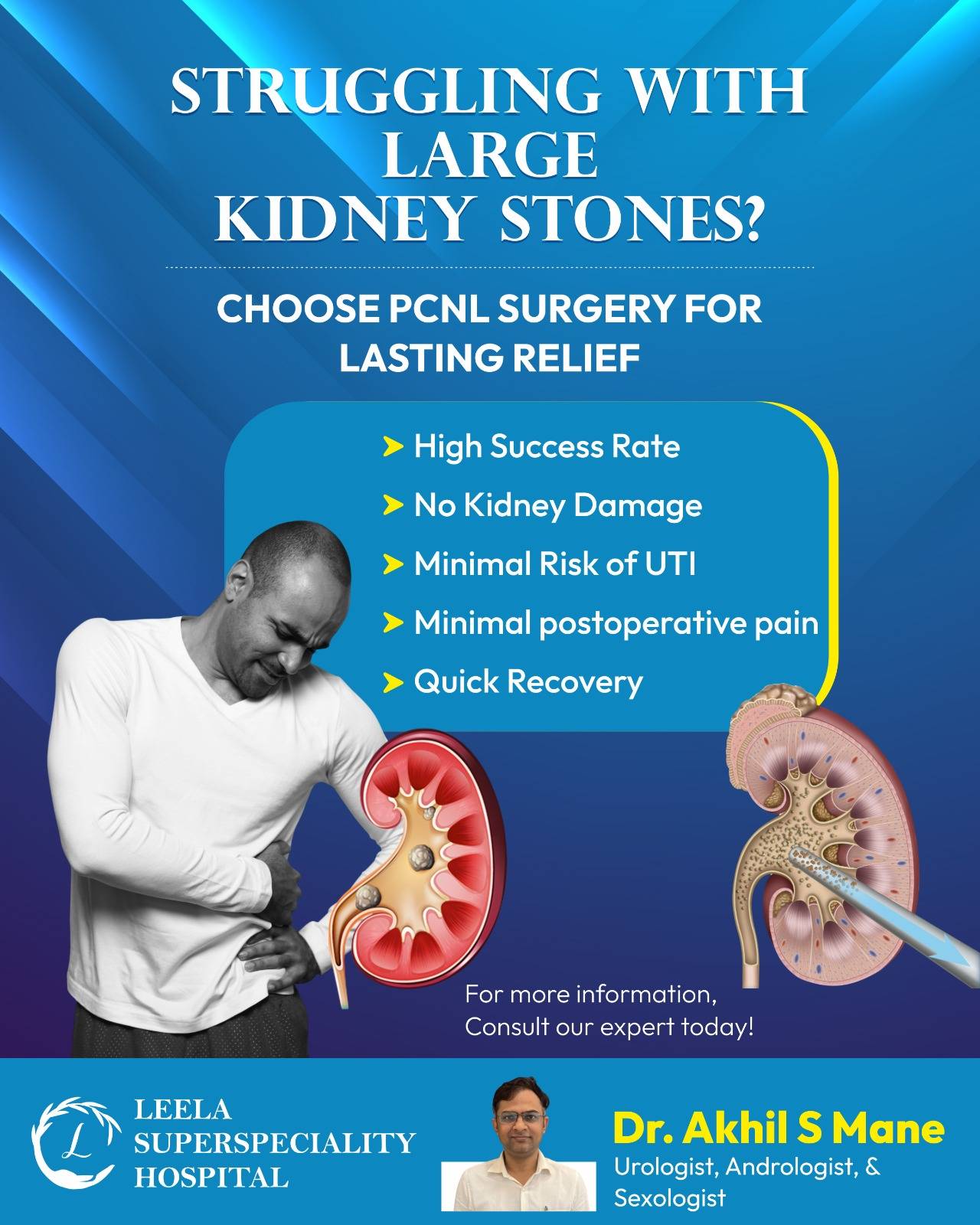 Dr. Akhil S Mane | Best Urologist, Andrologist, Sexologist in Pune | Urologist in PCMC | Leela Superspeciality Hospital Wakad