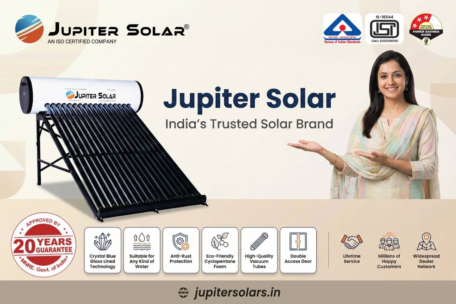 Jupiter solar Water Heater