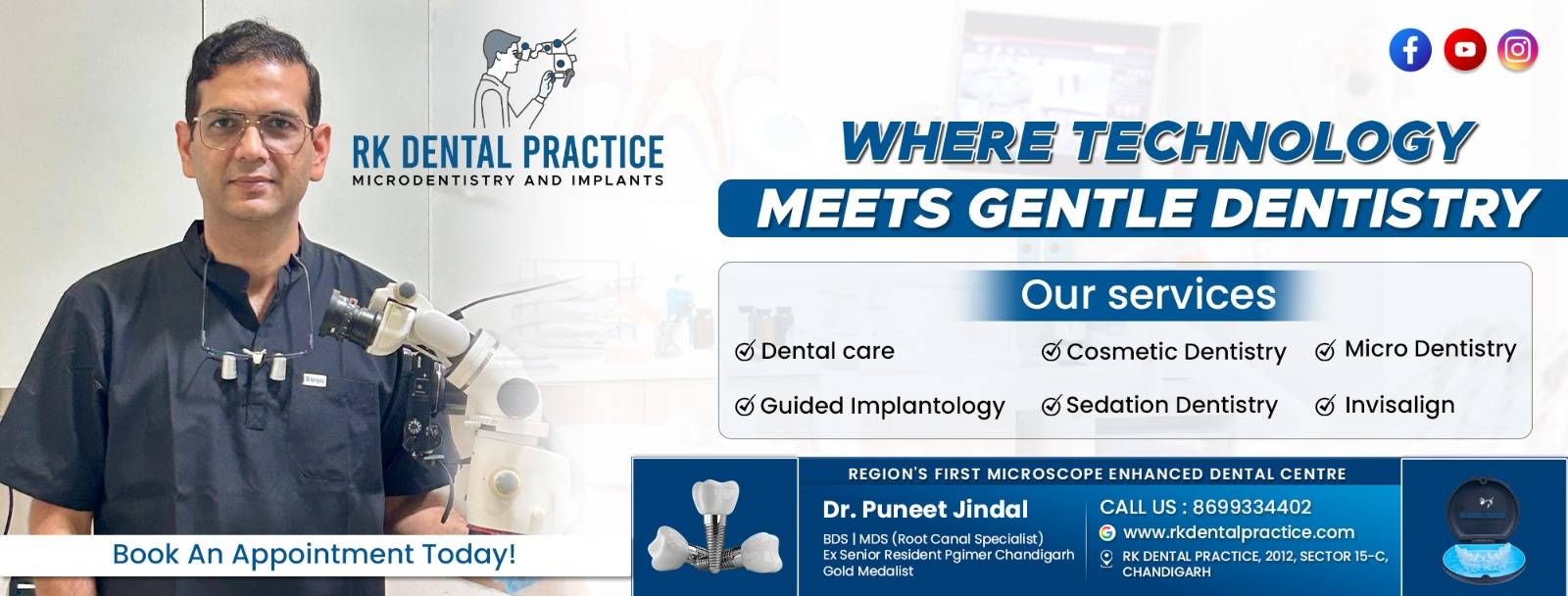 RK Dental Practice – Dr. Puneet Jindal (BDS | MDS) | Best Dentist in Chandigarh | RCT | Dental Implant | Braces | Aligner