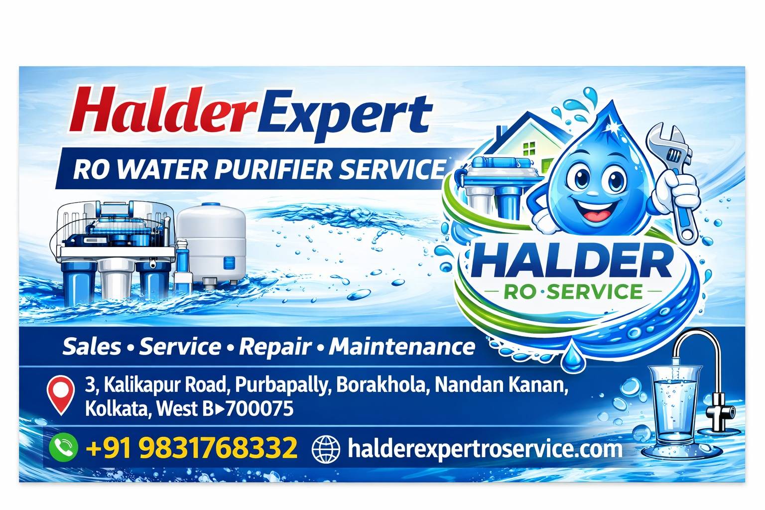 Halder Expert RO Water Purifier Service