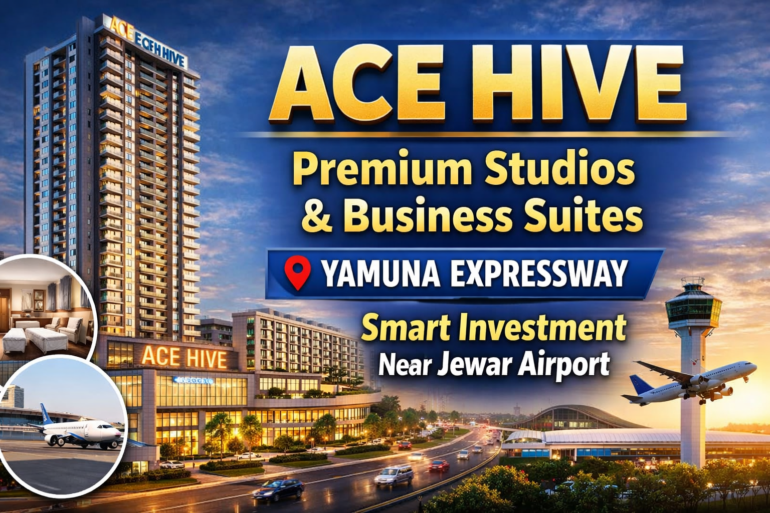 ACE Hive – Fully Furnished Studio Apartments | Sector 22A, Yamuna Expressway (Near Jewar Airport)
