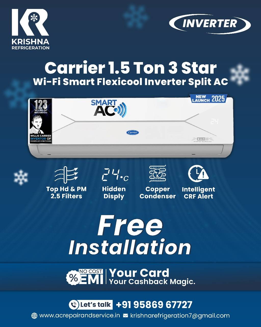 Krishna Refrigeration - Top AC Repair Services in Ahmedabad | HVAC installation | All Brand AC Sell & Service | VRV Expert