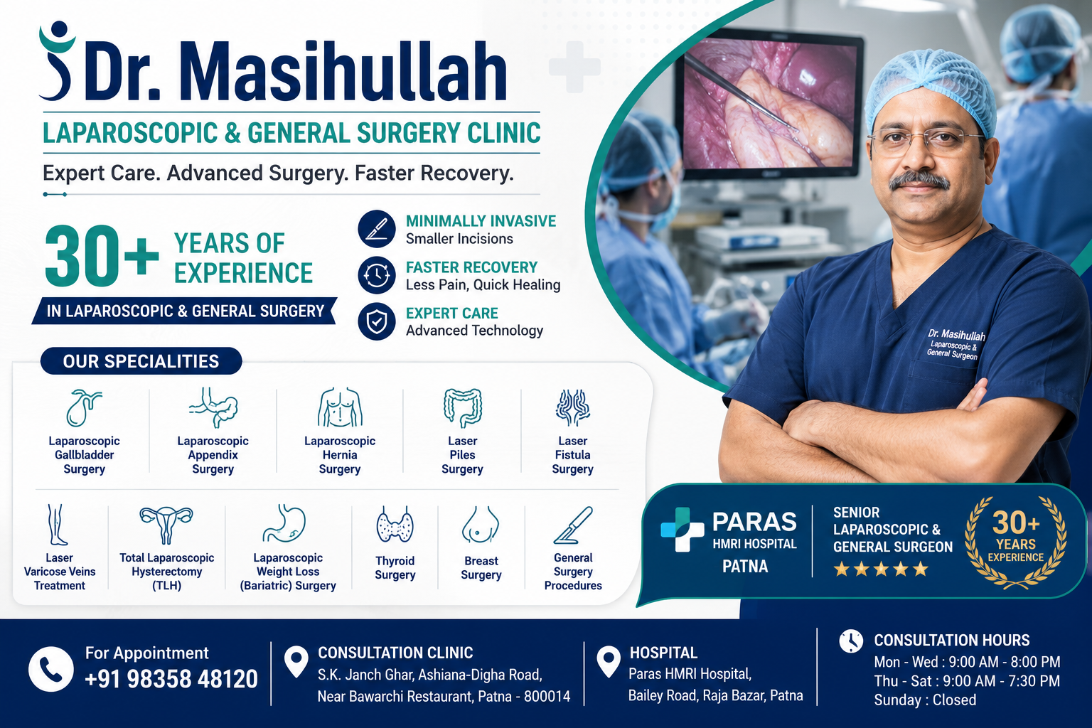 Dr. Masihullah - Best Laparoscopic Surgeon in Patna