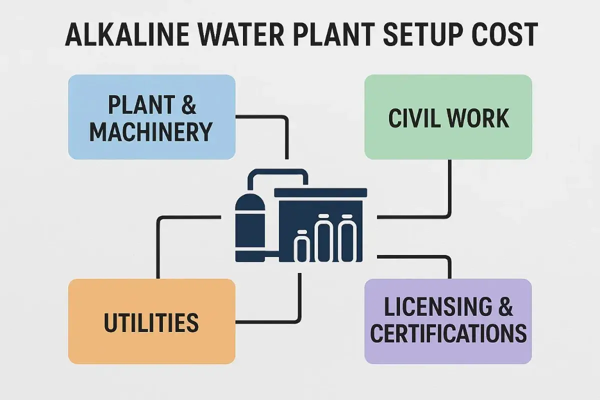 Alkaline Water Plant Setup Cost in India 2025 | Investment, Profit & Business Guide