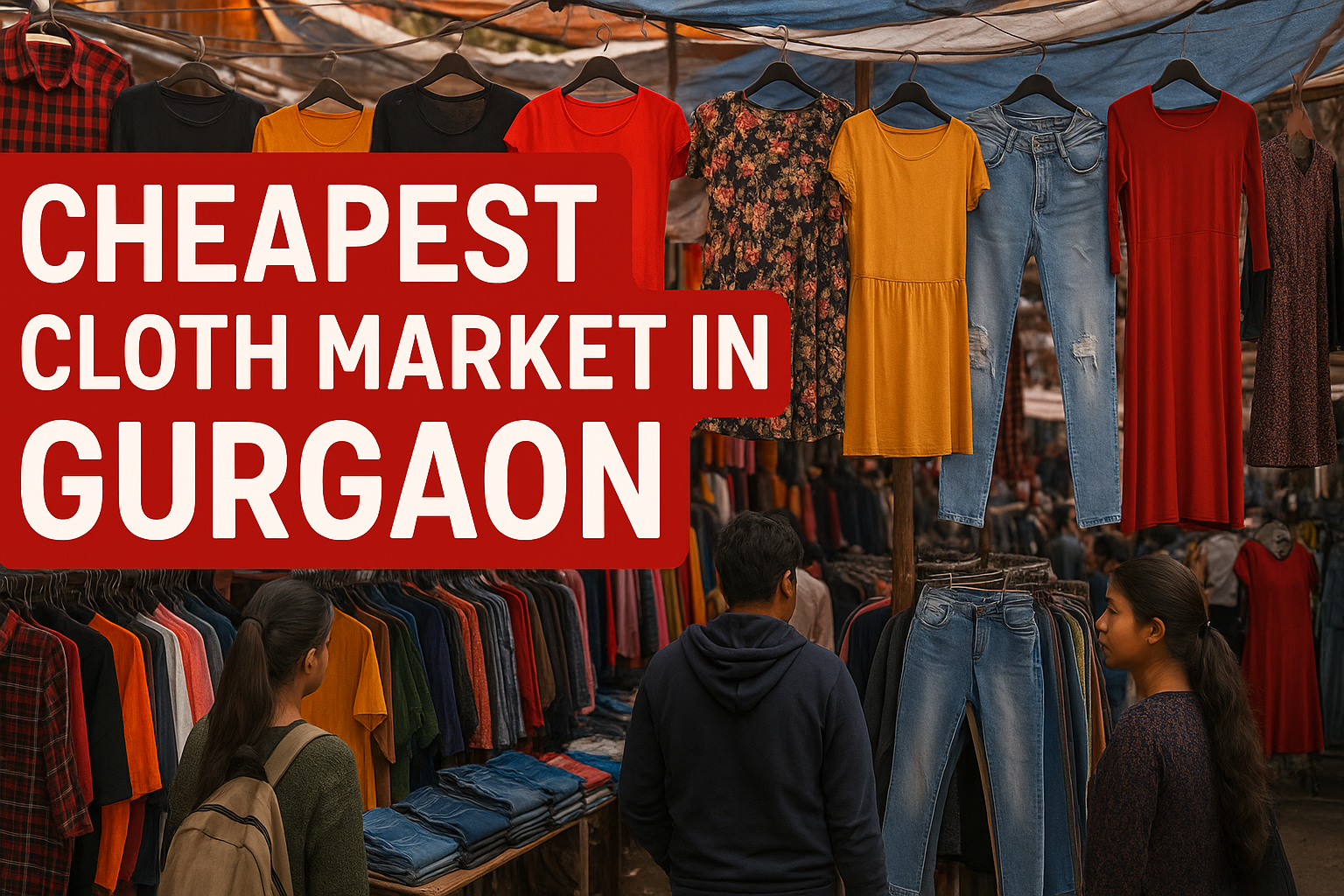 Cheapest Cloth Market in Gurgaon | Sarojini-like Markets, Sadar & Bada Bazar Guide