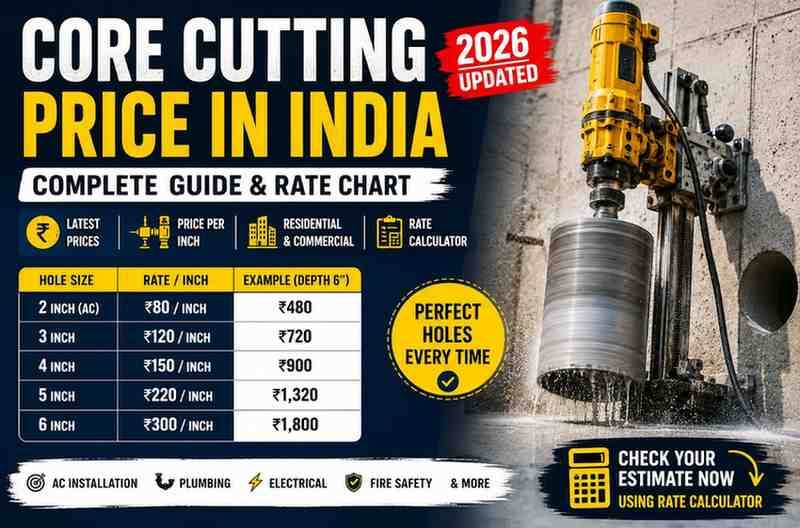 Core Cutting Price in India (2026 Updated Guide) | Rate Calculator & Full Breakdown
