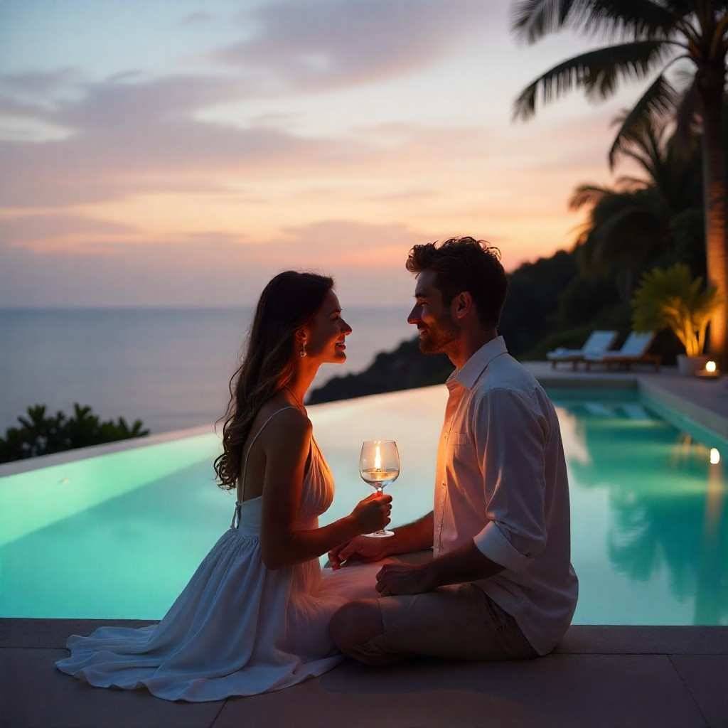 Romantic Poolside Candle Light Dinner in Noida | Best Affordable Date Ideas